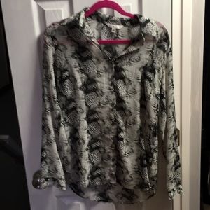 CAbi sheer blouse size small